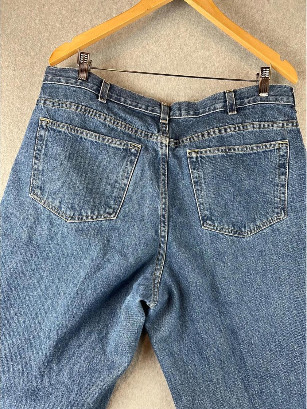 Lands End Denim Jeans Womens Size 18 Straight LegsMedium Wash Cotton - Picture 10 of 10